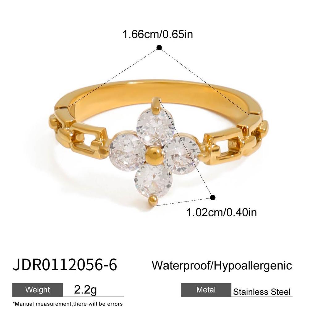 Bracelet ring titanium steel women's niche design ring finger ring stainless steel jewelry