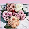 Romantic Rose Artificial Flowers For Wedding And Photography Backdrops