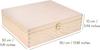 Coffret Cadeau - Creative Deco - Caisse à Vin en Bois - 3 Bouteilles - 35 x 30 x 10 cm - Non Peint