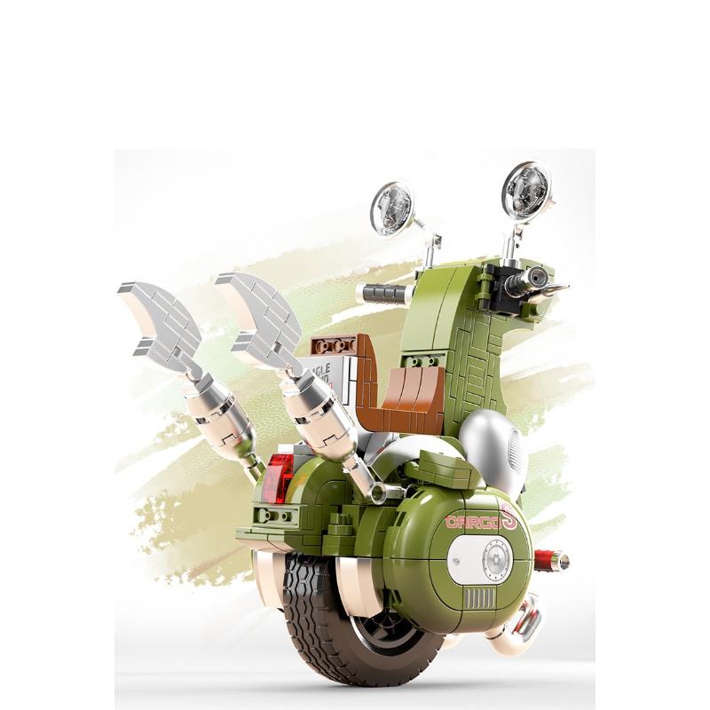 Educational Motorcycle Puzzle Toy Assembly Kit For Kids - Interactive Building Block Plaything Gifts For Children