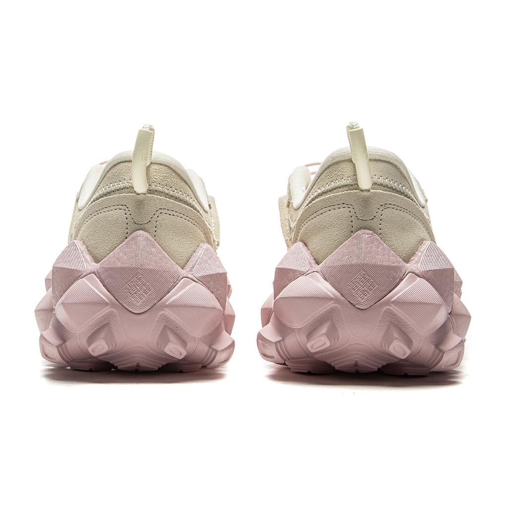 Li Ning Chuan Shan Trend Sports Rebound Shock Absorption Low-Top Casual Shoes Unisex Casual Shoes Gray Pink AZGU181-2