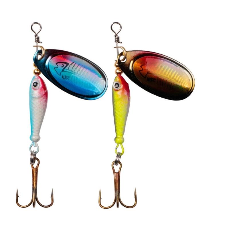 Multicolor Spinners Baits With Rotating Metal Blade Easyly Operations for Saltwater Fishing Enthusiasts