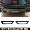 For Ford Mustang 2024 2025 Exterior ABS Carbonfiber Car Rear Brake Stop Light Lamp Cover Trim Bottom Stoplight Hood Sticker