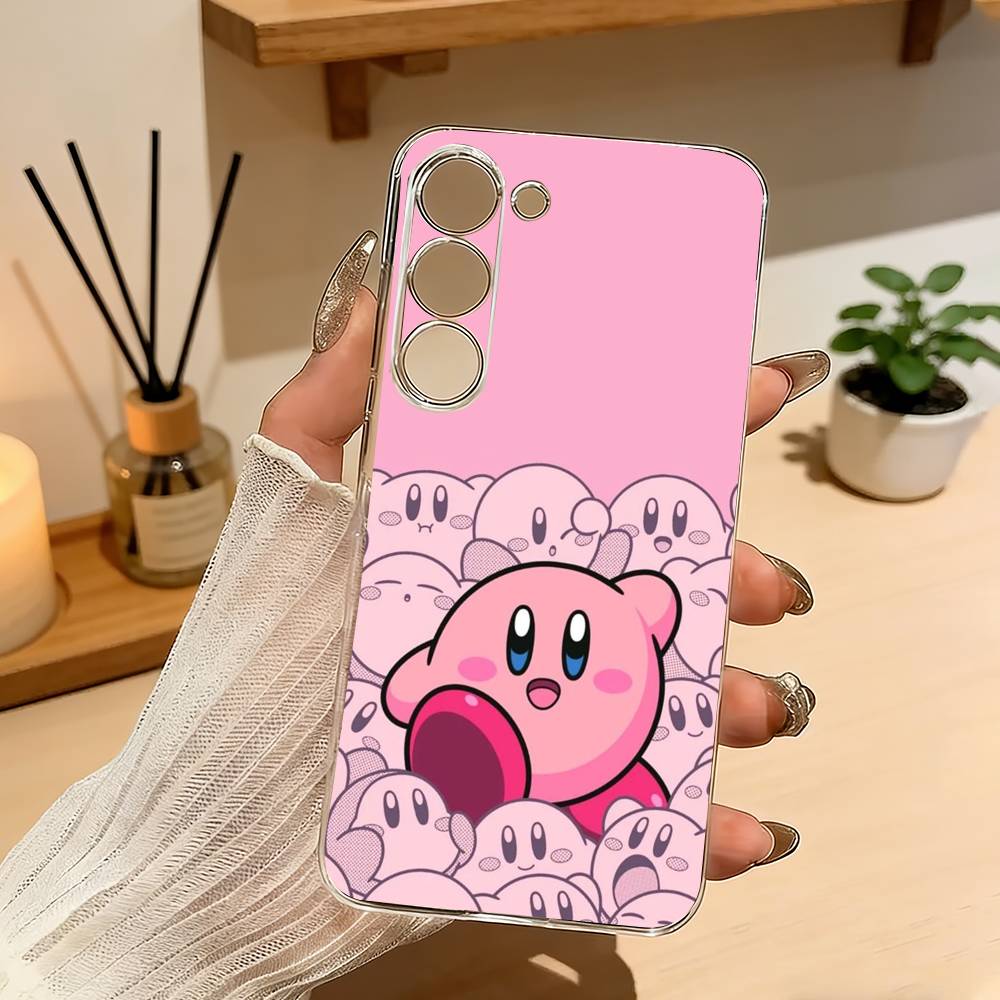 Cartoon Pink K-Kirbys-KK Phone Case For Samsung A10 A12 A31 A40 A70 Transparent Cover