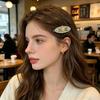 Französischer Haarnadel, Metallische Emaille-Oberfläche Blumenmuster Haarspange, Keine Beschädigung Seitenpony Haarnadel, Vielseitiges Haaraccessoire