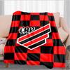 Red And Black Sport Emblem Printed Throws Blanket Soft Flannel Blankets for Couch Bed Gifts for Men Women Picnic blanket Christmas gifts
