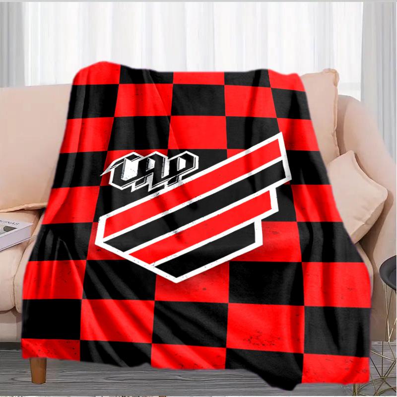 Red And Black Sport Emblem Printed Throws Blanket Soft Flannel Blankets for Couch Bed Gifts for Men Women Picnic blanket Christmas gifts