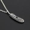 S925 Sterling Silver Jewelry Retro Thai Silver Personality Handmade Classic Eagle Feather Pendant