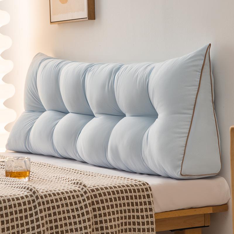 Simple bedside pillow, bedroom triangle pillow, sofa backrest, soft 150x45cm