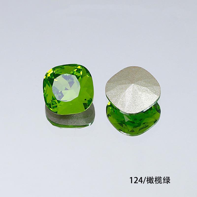 10Pcs Crystal K9 Glass Drill Tip Bottom Drill Fat Square Special-Shaped Nail Drill Clothing Accessories