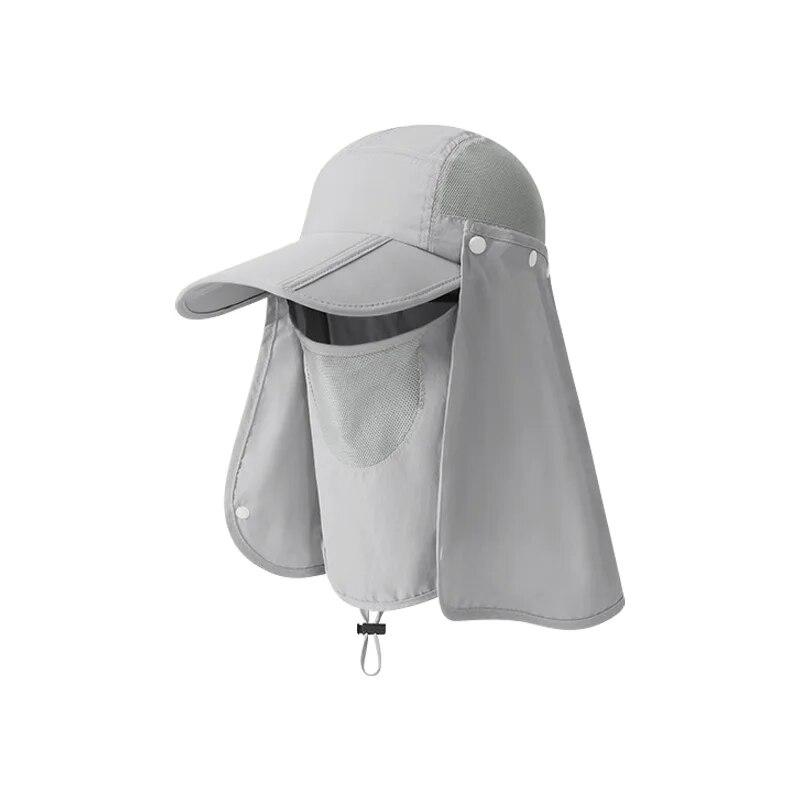 Summer Sun Hats UV Protection Mask Scarf Caps Men Women Hiking Camping Visor Bucket Hat Outdoor Hunting Fishing Cap Baseball Cap