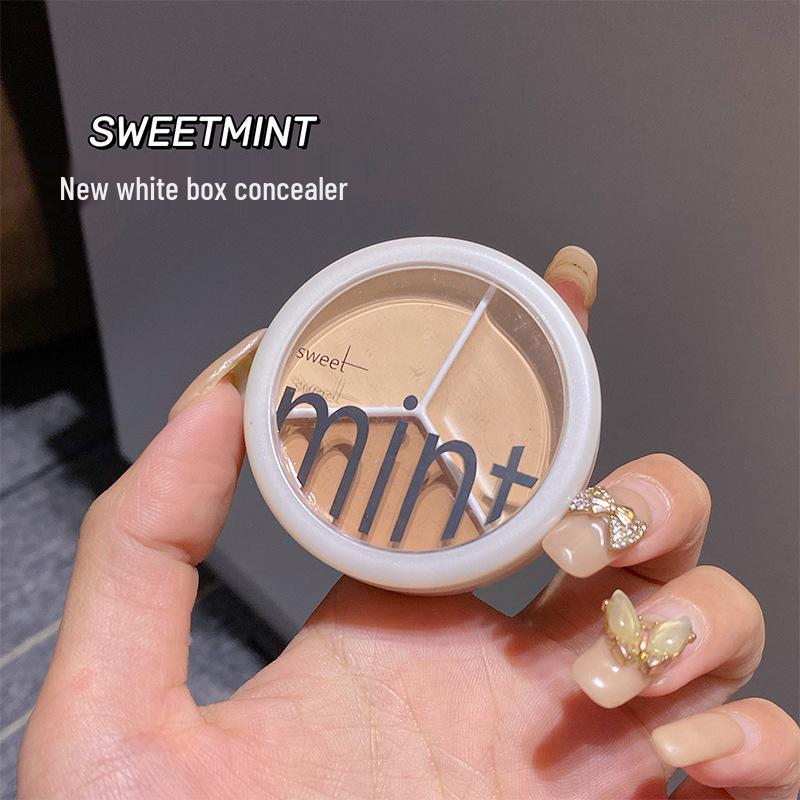 Консилер Sweet Mint 3 цвета: Покрытие пятен, акне, темных кругов, носогубных складок, стойкий контурирующий тональный крем