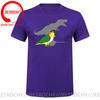 Trex Black Headed Caique TShirt Funny Bird Memes T Shirt Dinosaur Harajuku Gothic Unisex Tshirt Ullzang Streetwear Tops Tee Shirt
