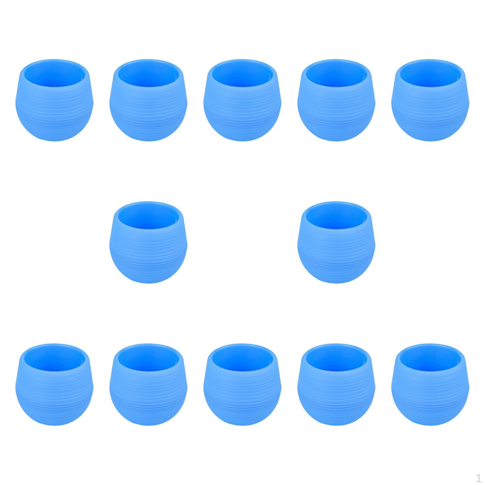 

12 шт. Маленькие цветочные горшки, контейнеры, многофункциональные кашпо для комнатных растений, офис Blue