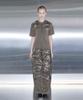 MUCENT Mauve Matching Metal Logo Camo Color Block Wide Elastic Pants