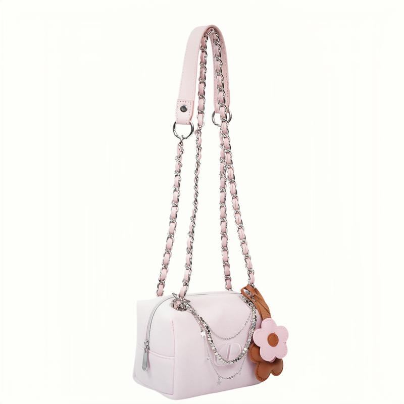 DIOR DIY Style Cosmetic Bag Canvas Flower Soft Powder Niche Light Luxury Simple and Exquisite Fashionable and Versatile Portable Storage