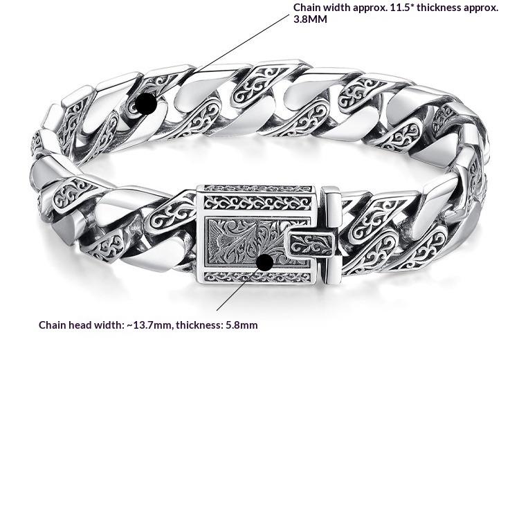 Tang Cao Punk Nude Bracelet Korean Edition Fashion Couple Bracelet with Engraved Words for Boyfriend Gift