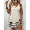 2026 Summer New Arrival Fashionable Women's Striped Print Tank Dress Casual Beach-Style Round-Neck Sleeveless Loose-Fit Dress