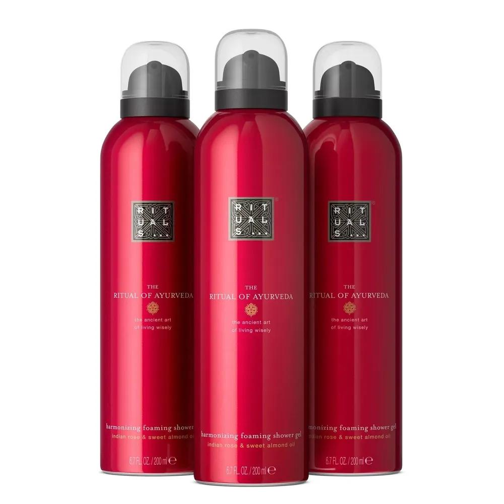RITUALS Нидерланды Индийская роза Миндальное масло Пенообразующий гель для душа 200 мл x 3 флакона