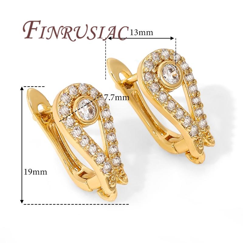 18K Gold Plated Brass Earwires Fasteners,Earring Hook Clasps,Earring Fixtures,DIY Women Earrings Making Accessories
