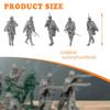 5Pcs Miniature Figures Unpainted Mini People Figurines Tiny Action Model for DIY Scene