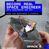 Geeek Club Space O DIY Engineering Kit – James Webb Weltraumteleskop Modellbausatz – JWST Science Toy Kit (Mit Werkzeug)