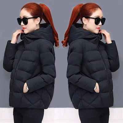Women Parkas Jackets Winter Lady Casual Short Coats Long Sleeve Female Cotton Padded Parka Outwear Coat