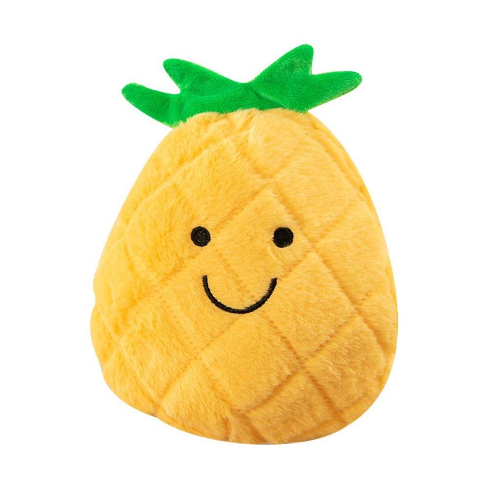 Cartoon Fruit Plush Toy Cute Soft Watermelon Pumpkin Lemon Stuffed Fruit Doll Banana Peach Strawberry Pineapple Mango