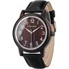 Used KINGNOW Wooden Watch Men's Quartz Watch Natural Wood Genuine Leather Strap Luminous Hands Ultra Light Casual Business Commuting Gift for Men