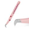 Pink Strawberry Tweezers False Eyelashes Grafting Tweezers High Precision Stainless Steel Eyelash Tweezers Color Hand Account Tweezers