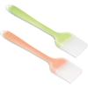 Silicone Kitchen Brush, 21cm (pack Of 2, Green&orange), High Temperature Resistant, Pastry Brushes Perfect For Barbecue, Cakes, Baking