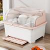 With Lid Dish Drying Rack Sealed Kitchen Storage Rack Storage Shelf Tableware Storage Box  Kitchen