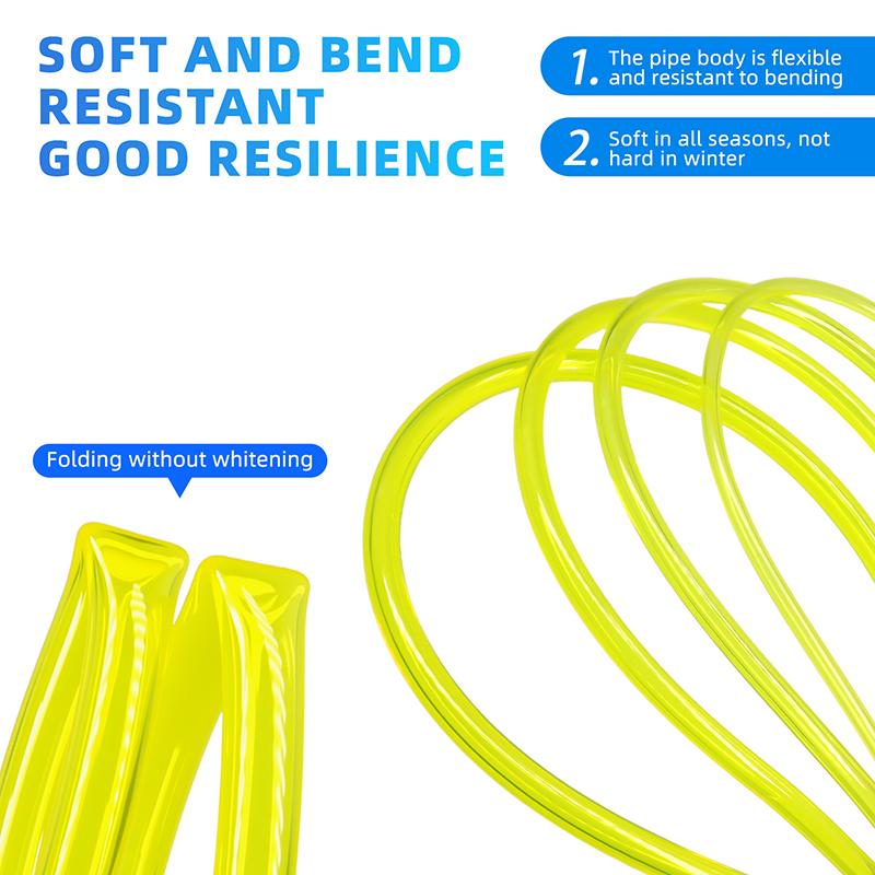 2 - 20M Yellow Fuel Gas Hose ID 2mm 2.5mm 3mm 4mm 5mm 6mm 7mm TPU Petrol Pipe for Motorcycle Car Oil Resistant Flexible Tubing