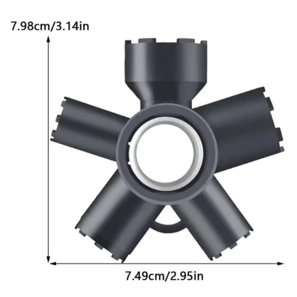 Useful 10 in 1 Faucet Aerator Removal Tool Plastic Installation Wrench Faucet Aerator Key Multifunctional Faucet Repair Spanner