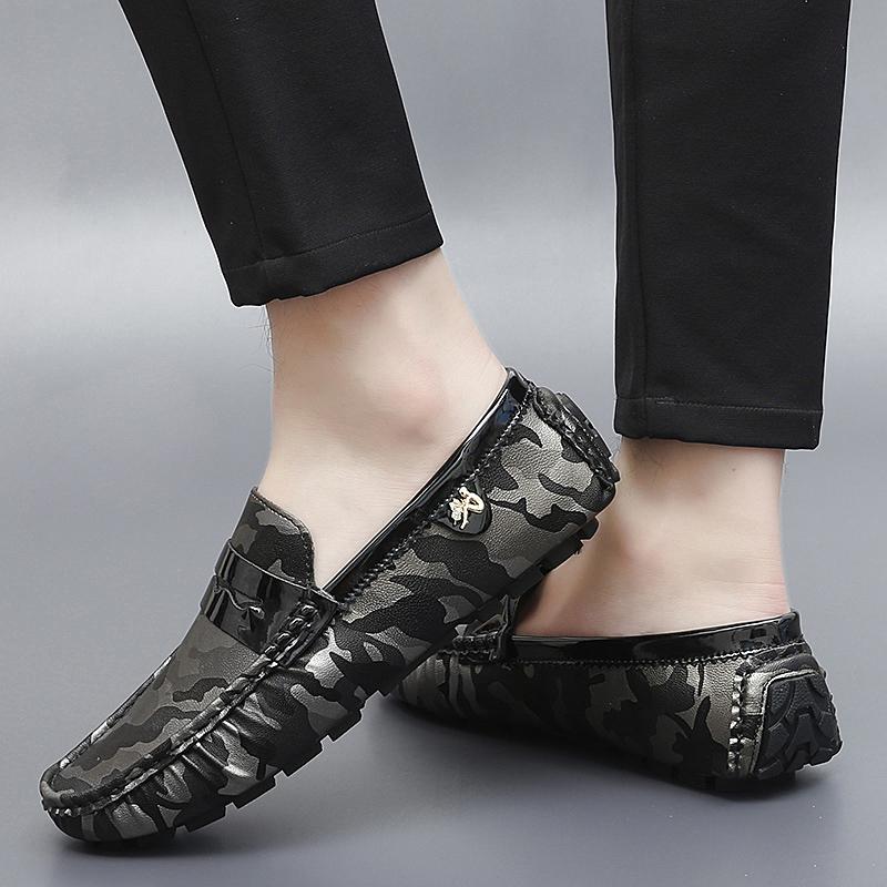 Dámské Pohodlné Baleríny Ležérní Nazouváky Pánské Mokasíny Loafers Řidičské Boty Unisex Větší Velikost Kamufláž Zlaté Stříbrné Boty