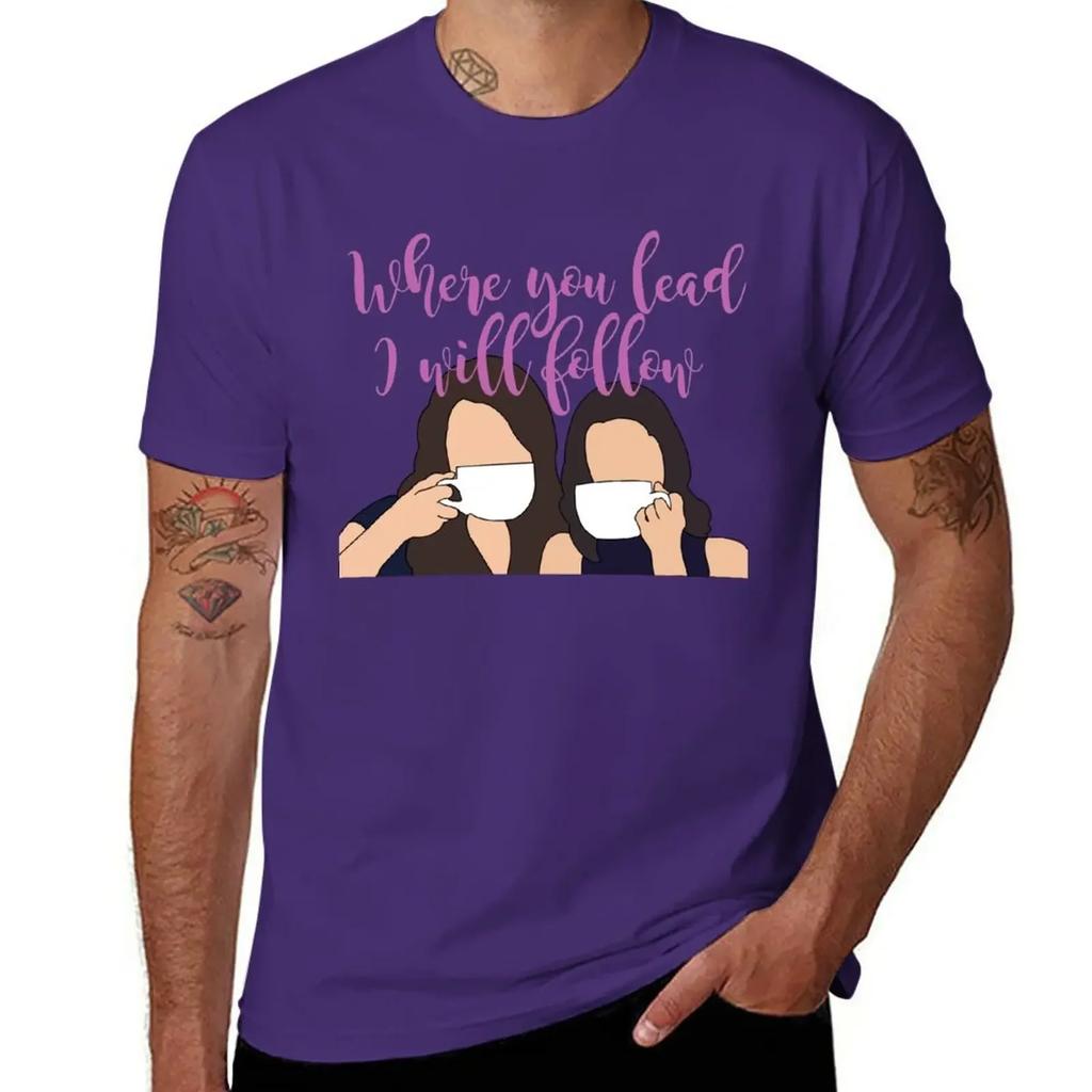 Where you lead I will follow T-Shirt animal prinfor boys shirts graphic tees black t shirts for