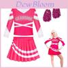 Kids Zombies 3 Cheerleader Cosplay Costume Vivid Colors And Premium Quality