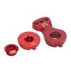 25T Servo Saver Adjust Aluminum Alloy Universal Servo Arm Replacement for 1 10 RC Cars M 29.5mm Length Red