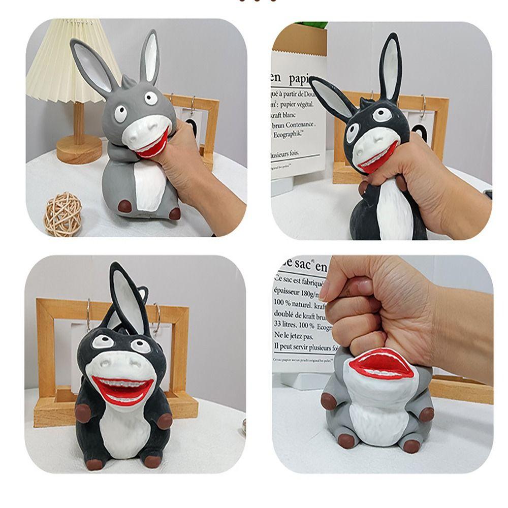 Indestructible Squeeze Toy Slow Rising Donkey Shape Squeeze Toy Cute Stress Relief Toy  Anti Stress