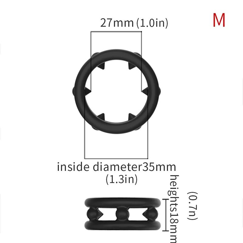 Penisring aus Silikon, Samensperrring, verzögerte Ejakulation, hohe Elastizität, lang anhaltender Penisring, Sexspielzeug für Männer, Paare, Erwachsene ab 18 Jahren