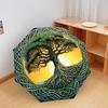 1PC Celtic Tree of Life Umbrella Portable Folding Umbrella Iron Frame Hole Bone Structure Outdoor Home Umbrella A15