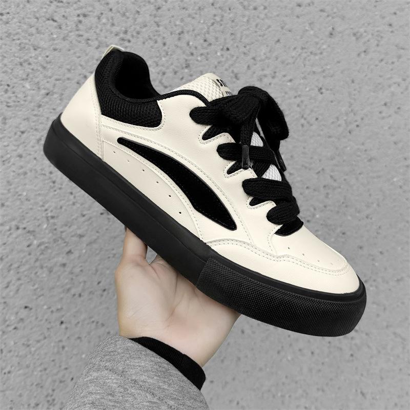 

Men s shoes new spring thick-soled non-slip casual leather surface waterproof little white tide shoes spring versatile sports board shoes 8106 39