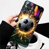 Fashionable football cool Phone Case For Samsung A73 A72 A71 A55 A54 A53 A52 A51 A13 A22 A16 A15 A12 A14 A26 A07 5G Black