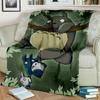 My Neighbor T-Totoro Anime Cartoon Blanket,Soft Throw Blanket for Home Bedroom Bed Sofa Picnic Travel Office Cover Blanket Kids