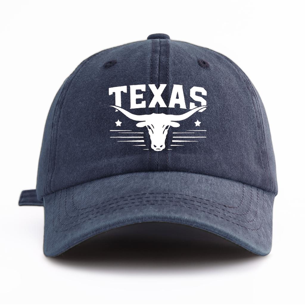 Pc TEXAS Print Washed Baseball Cap Classic Casual Stylish Perfect Gift For Families And Friends