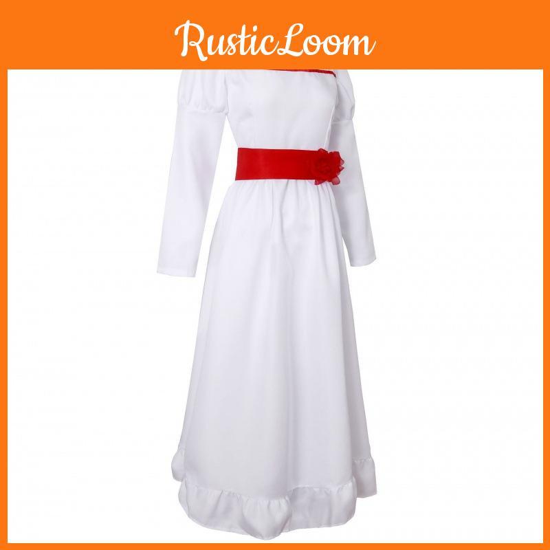 White Cotton Annabelle Cosplay Dress For Women Scary Halloween Costume Perfect For Stage Use