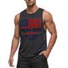 Men's Casual Sleeveless Tank Top Crew Neck Graphic Print Lightweight Summer Muscle Shirt for Outdoor Activities