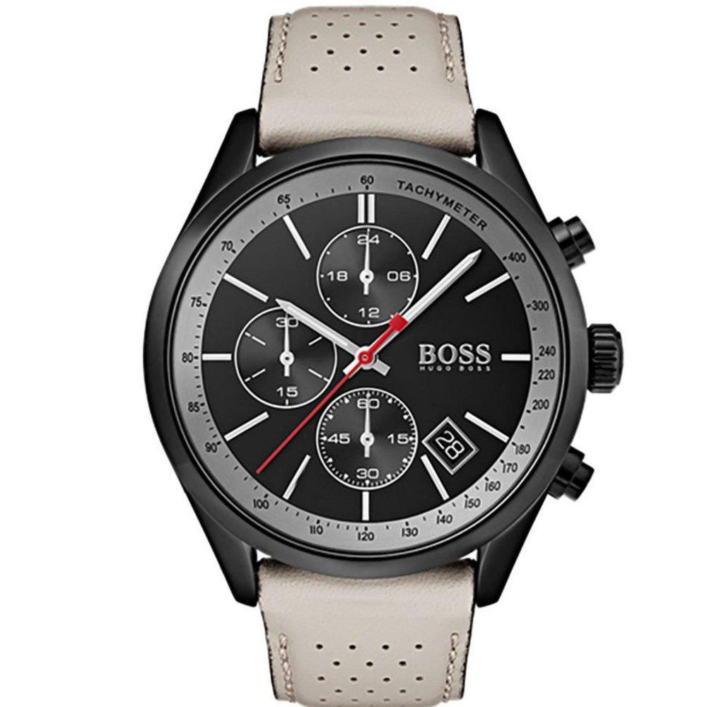 Hugo Boss 1513562 Grand Prix Black Ion Plated Chrono Men's Watch