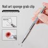 Nagelkunst Schwamm Hohe Dichte Tofu Block Verblenden Rouge Werkzeug mit Clip