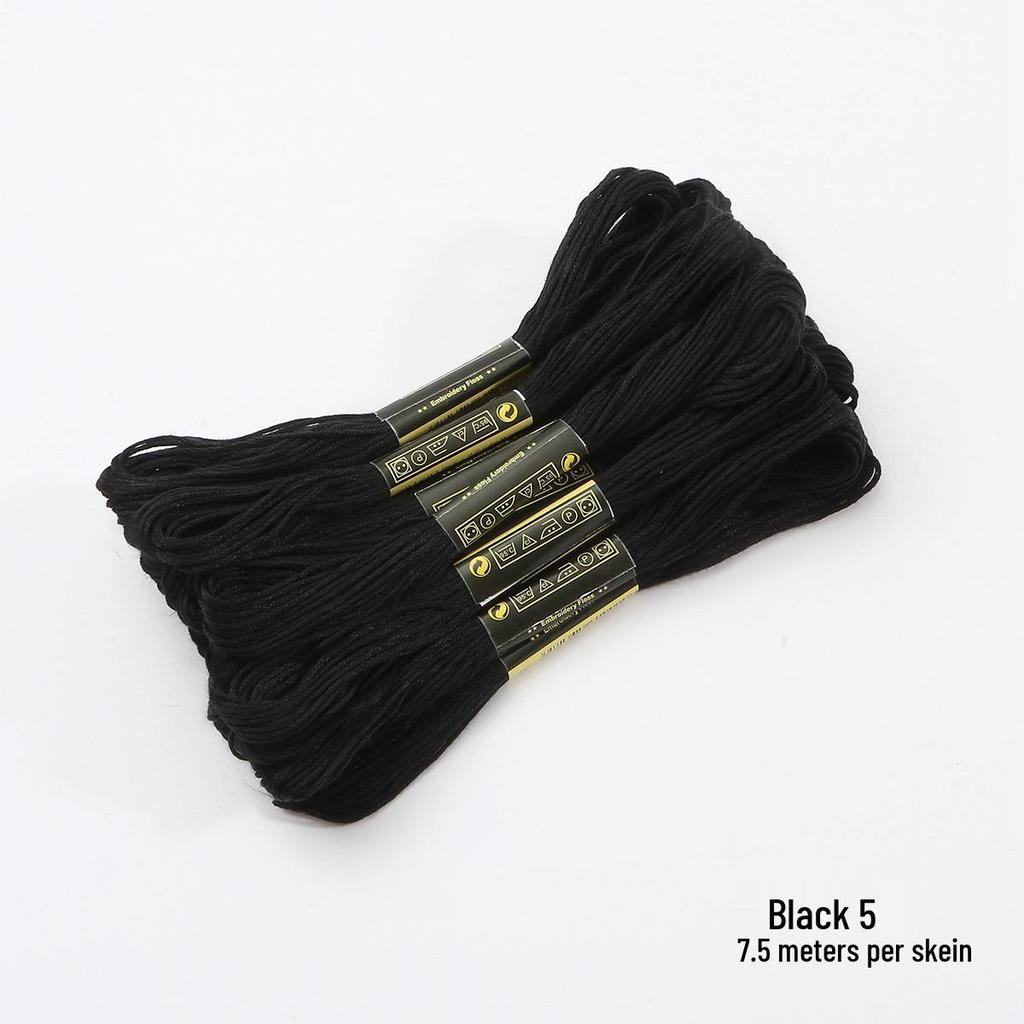 Weißer Blume Baumwollstickgarn: 6-fädiges Kreuzstich-Bastelpaket